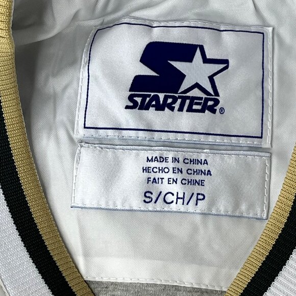 Starter Los Angeles White Gold Pullover Windbreaker Jacket Men’s SMall - Picture 4 of 9